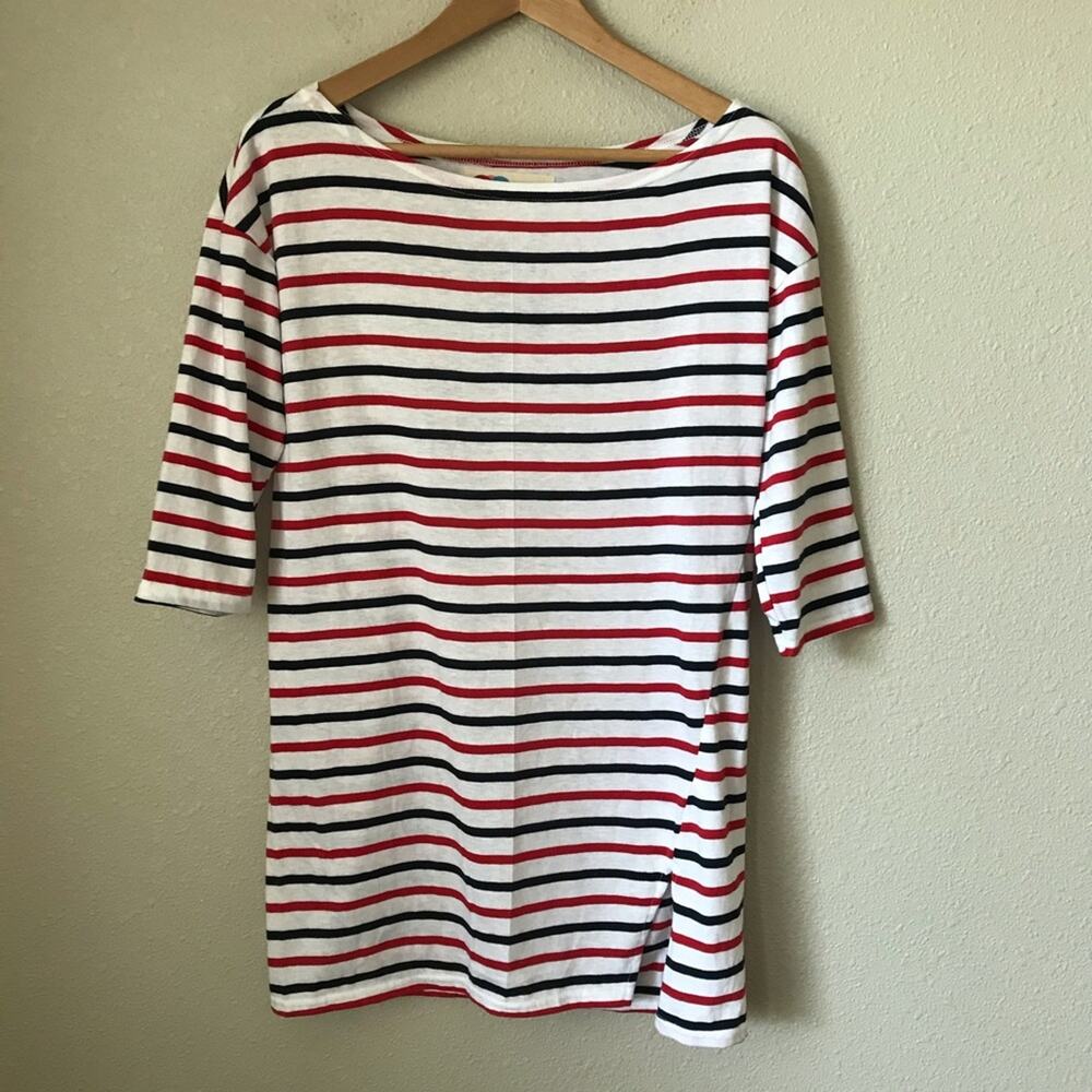 FP Beach Striped Tunic Dress Top Swim Cover-up